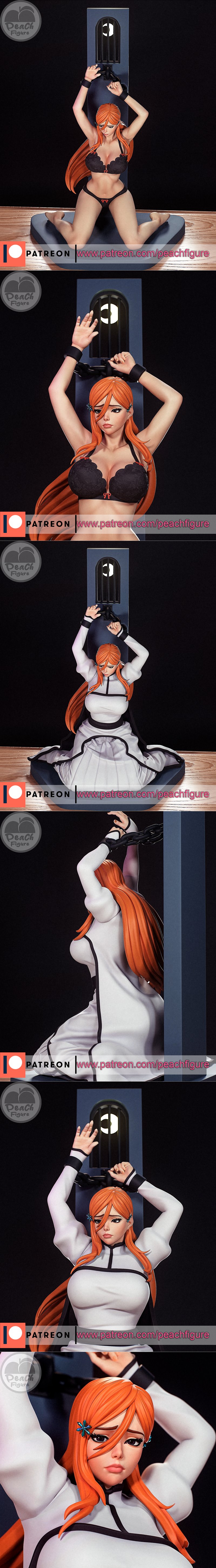 桃形少女——《BLEACH》空条承太郎 3D打印模型|Peach Figure – Bleach – Orihime – 3D Print Model STL