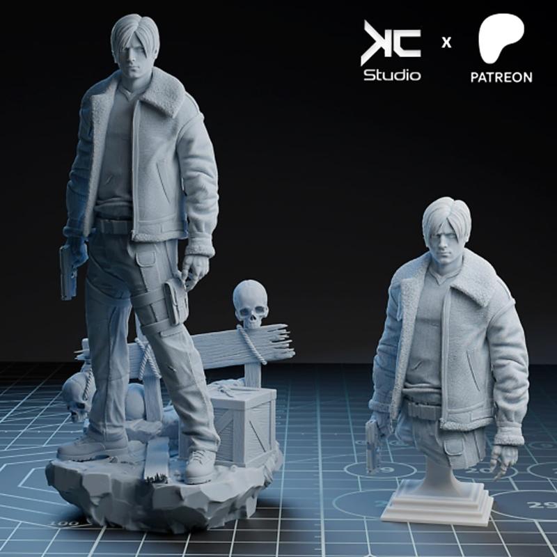 莱昂 - 生化危机 - 3D打印模型|Leon – Resident Evil – 3D Print Model STL