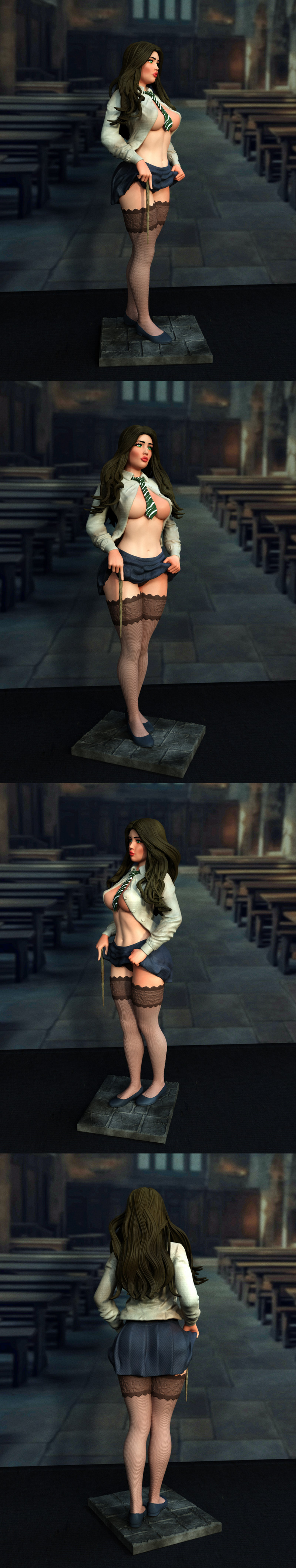 独家呈现——女巫学院3D打印模型|Exclusive – Witch Academy – Female – 3D Print Model