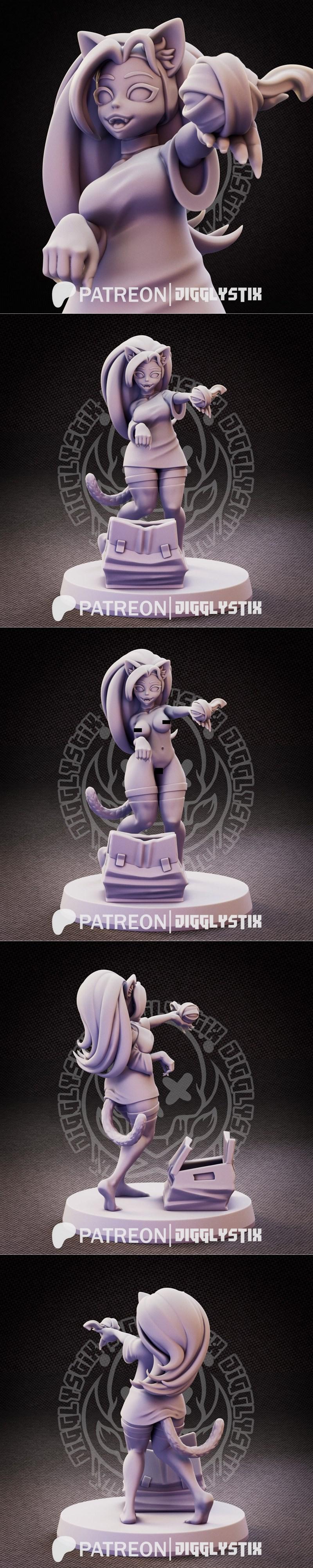 Jigglystix – Playful Alicia – 3D Print Model STL