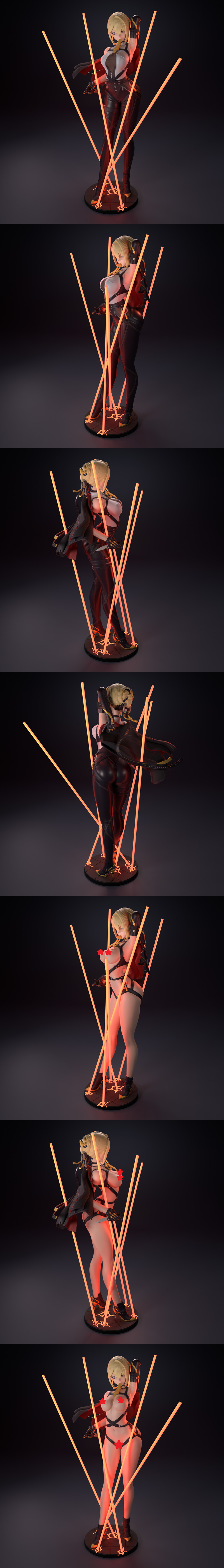 Zenless Zone Zero 艾维伦·谢瓦利埃 3D打印模型|Funservice – Evelyn Chevalier from Zenless Zone Zero – 3D Print Model