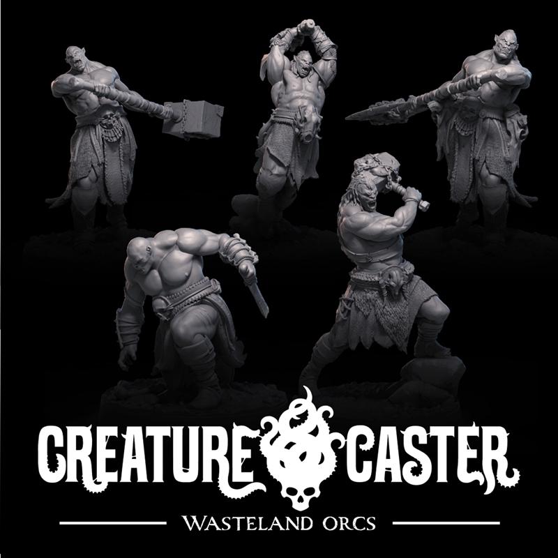 荒野兽人掠夺者——3D打印模型|Creature Caster – Wasteland Ogre Raiders – 3D Print Model STL
