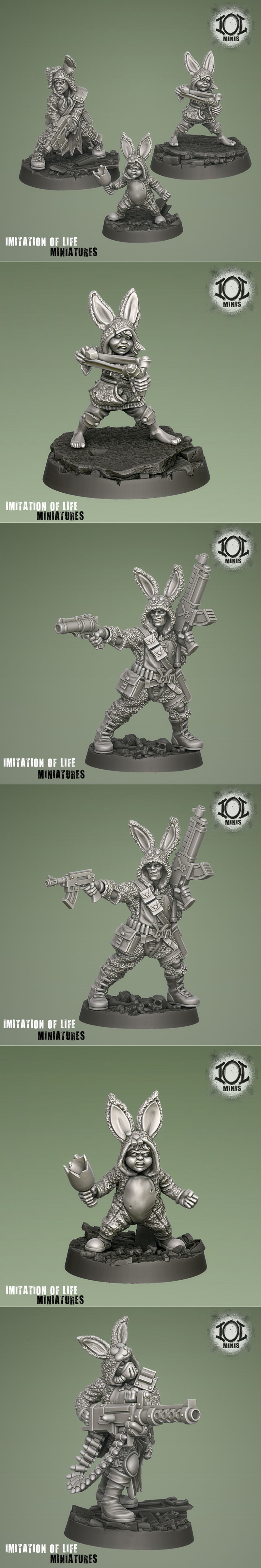 Bunny Clan 3D打印模型集之第二季|Bunny Clan set 2 – 3D Print Model STL