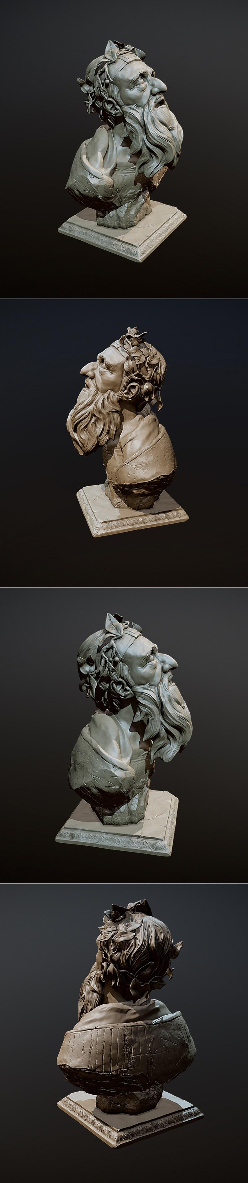 克里斯·博斯特3D打印模型|Chryses Bust Sculpt – 3D Print Model STL