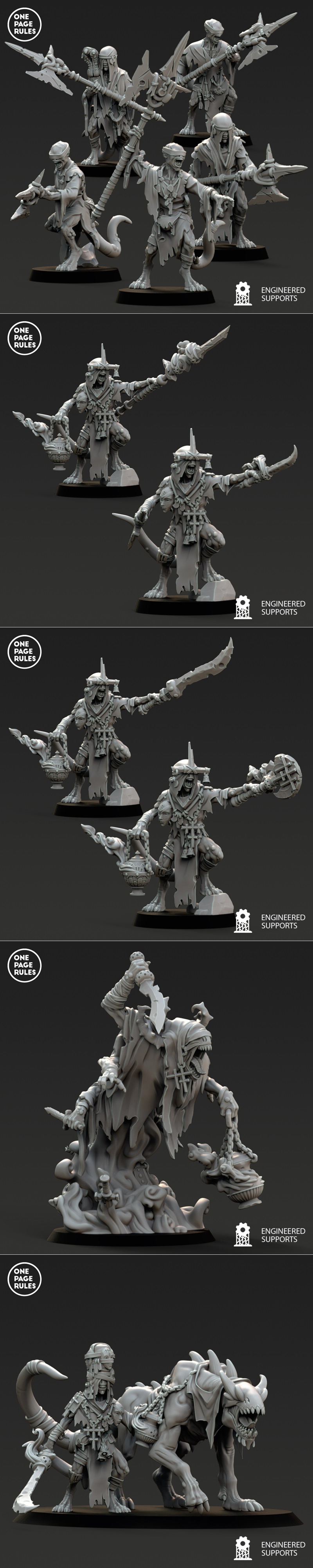 影之猎手发布1号——3D打印模型|One Page Rules – Shadow Stalkers Release 1 – 3D Print Model STL