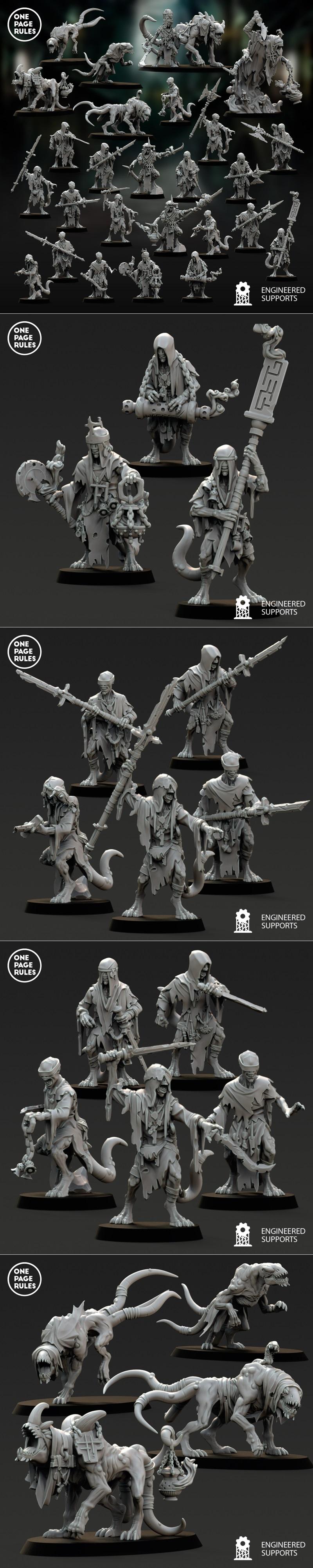 影之猎手发布1号——3D打印模型|One Page Rules – Shadow Stalkers Release 1 – 3D Print Model STL