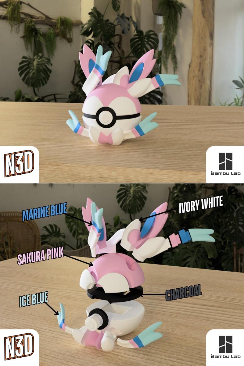Sylveon 3D打印模型|Sylveon – 3D Print Model STL