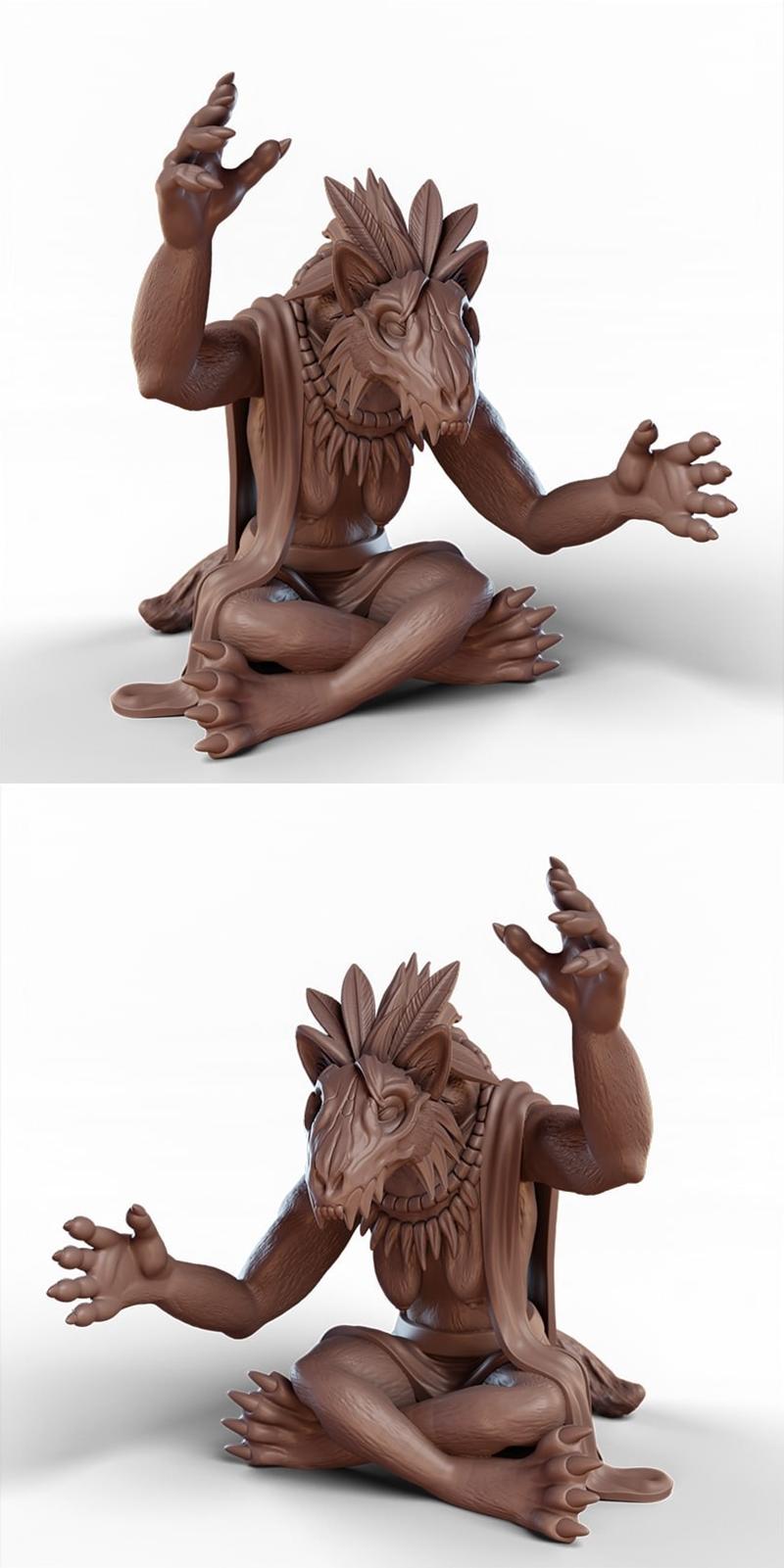 Shaman 3D打印模型|Schamane – 3D Print Model STL