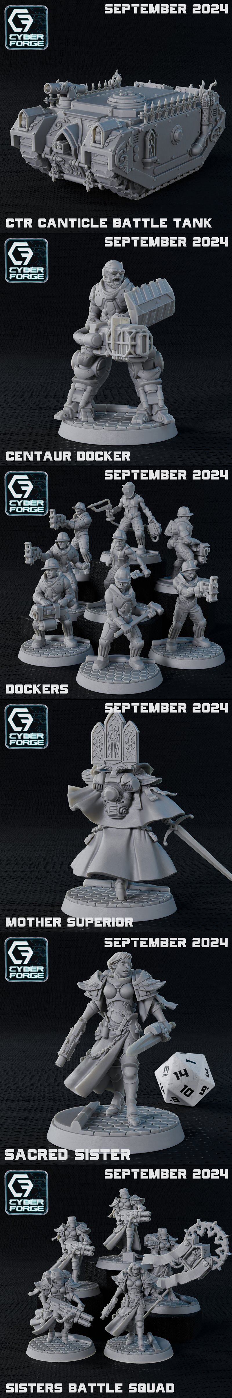 钛forge迷你模型 - 反乌托邦女战士 - 9月2024 bikini burnout 3D打印模型|Titan Forge Miniatures – Cyber Forge – Bikini Burnout September 2024 – 3D Print Model STL