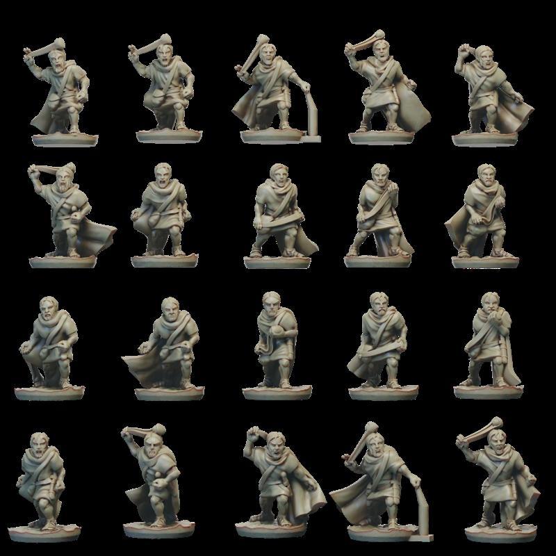 古罗马早期投石手 - 3D打印模型|Early Imperial Romans – Slingers – 3D Print Model STL