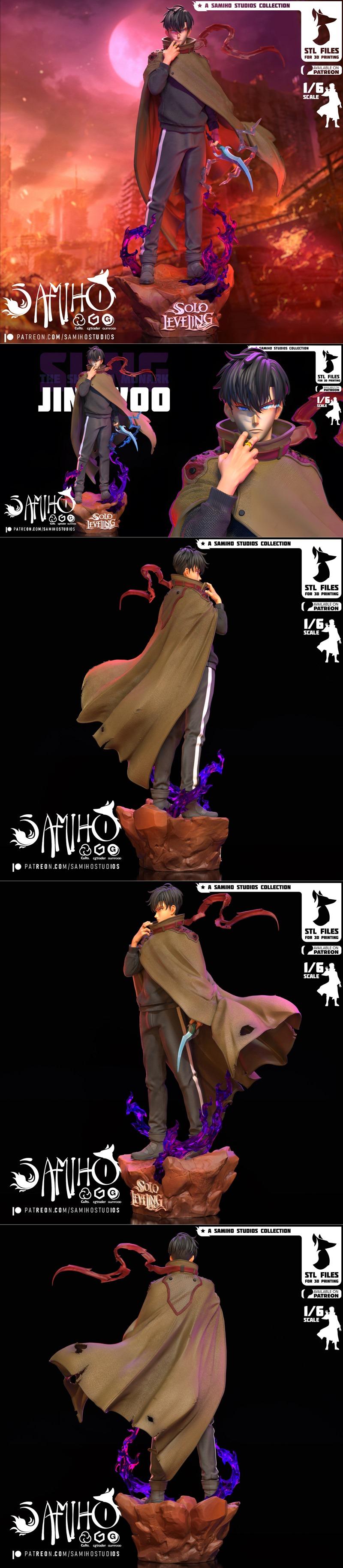 Samiho Studios – Solo Leveling – Sung Jinwoo – 3D Print Model STL