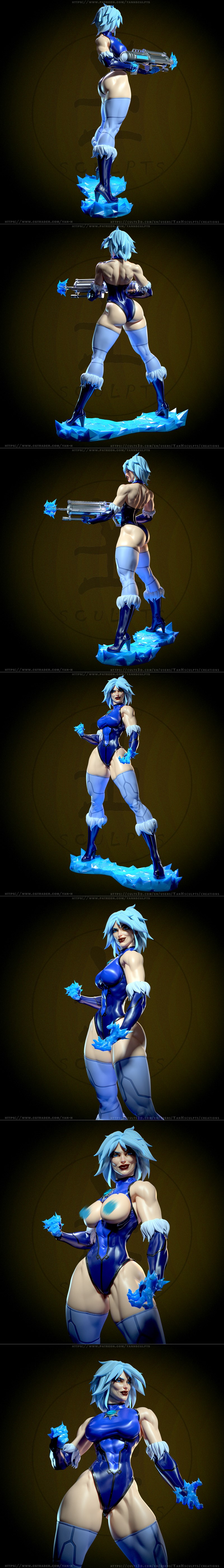 Yan-H工作室 3D打印模型 金刚狼 Frost角色模型|Yan-H – DC – Killer Frost – 3D Print Model STL