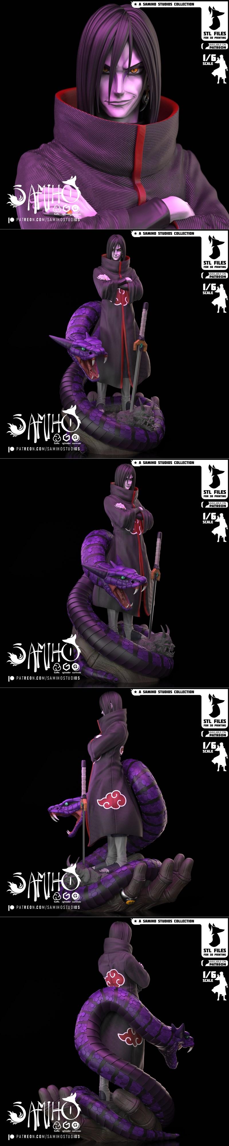 Samiho Studios – Naruto – Orochimaru – 3D Print Model STL