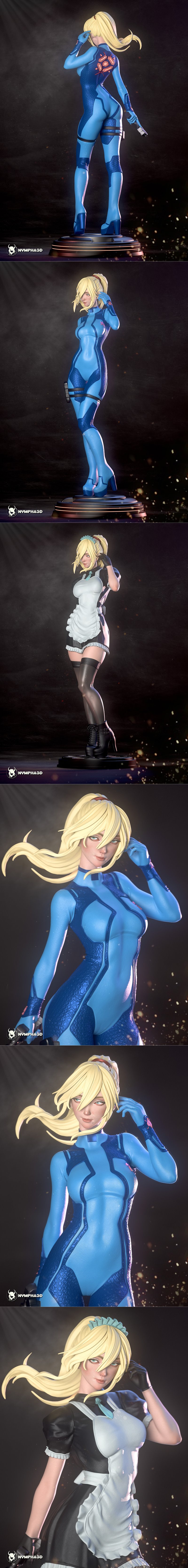 Nympha系列 Metroid Samus Aran 3D打印模型|Nympha – Metroid – Samus Aran – 3D Print Model STL