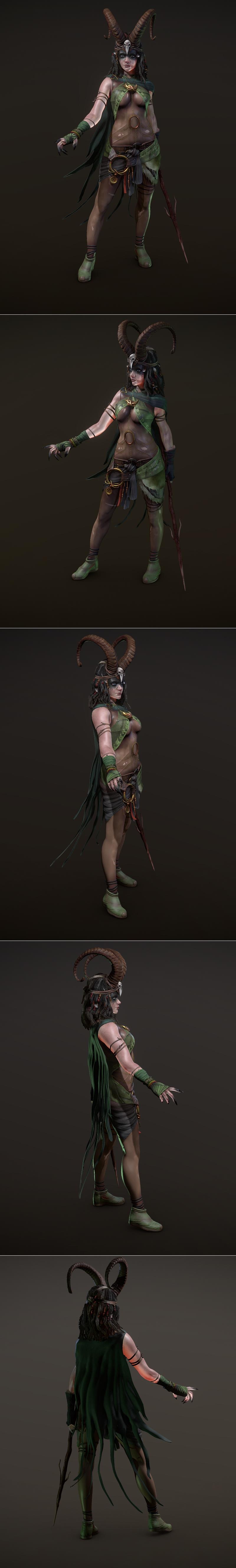 巫师 - 3D打印模型 STL|Witch – 3D Print Model STL