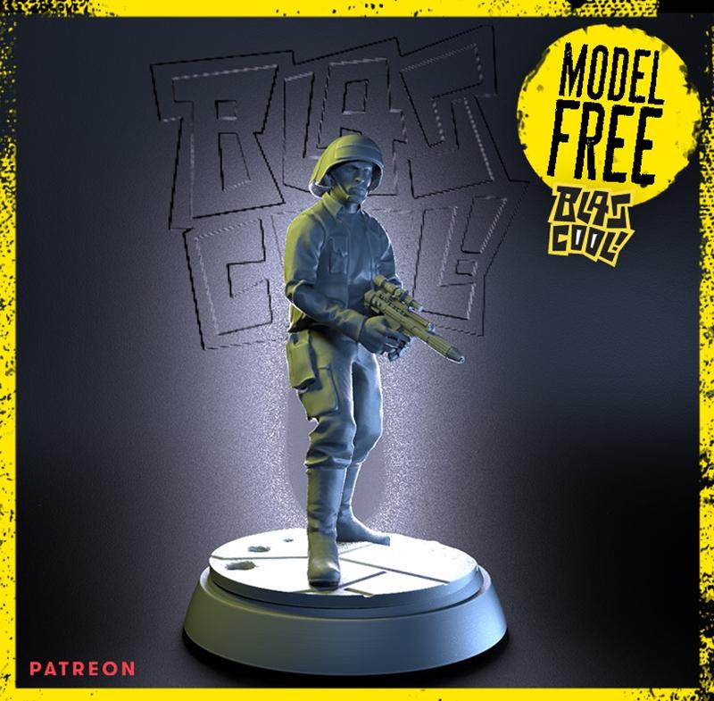 Jek - 叛逆士兵 - 3D打印模型|Jek – Rebel Soldier – 3D Print Model STL