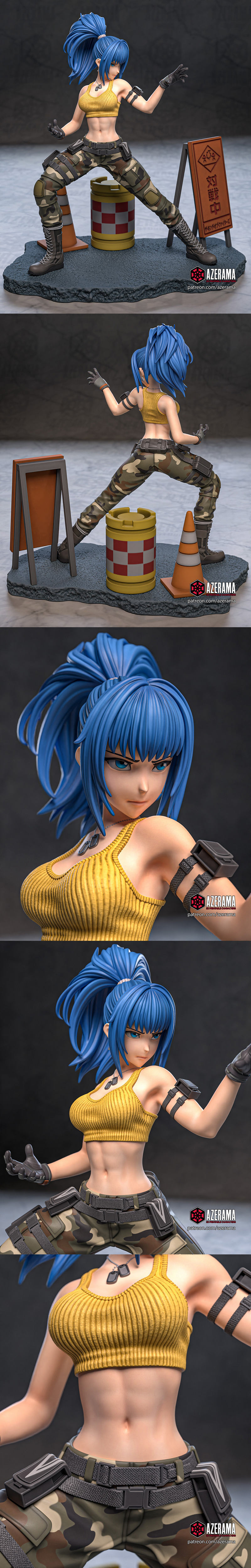 Azerama – King of Fighters – Leona Heidern – 3D Print Model