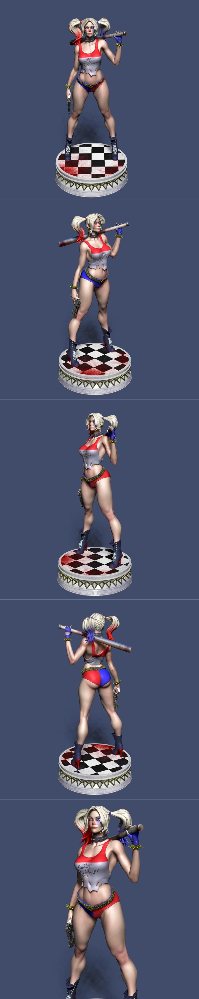 Harley Quinn – 3D Print Model STL