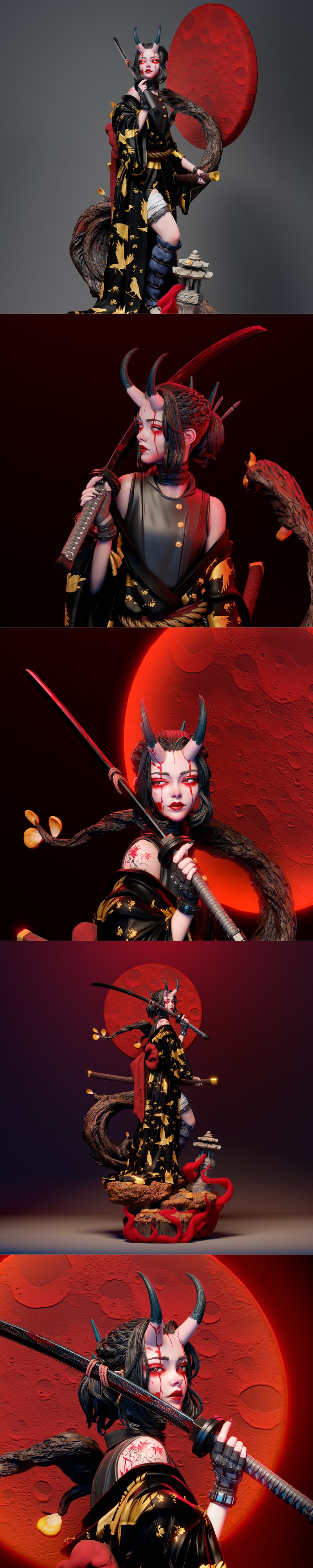 Ca 3D Studios - Oni - 3D打印模型|Ca 3d Studios – Oni – 3D Print Model STL