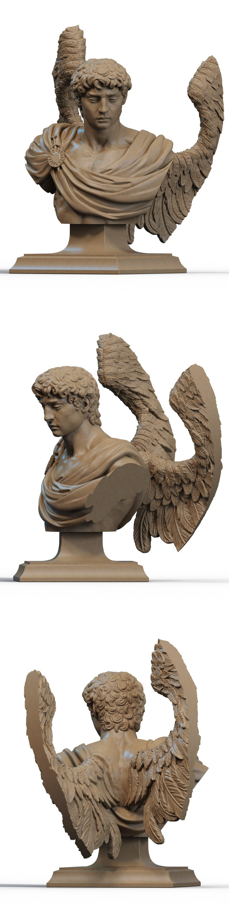 天使之躯 3D打印模型|Archangel Bust – 3D Print Model