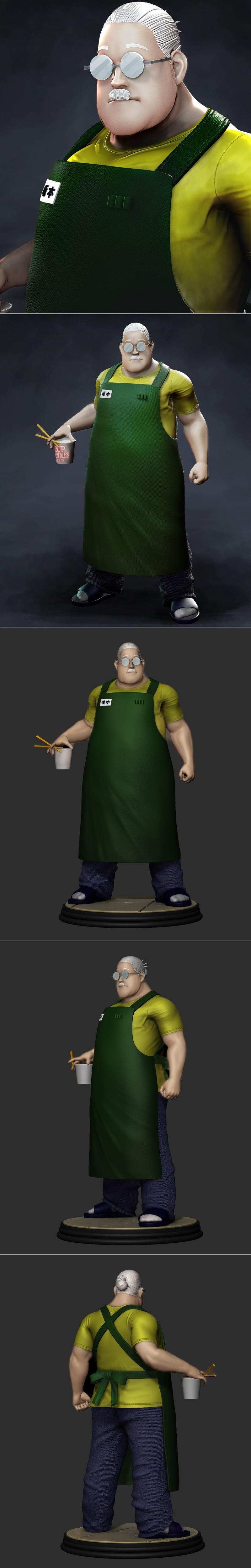 萨博摩 - 萨博摩日常 - 3D打印模型|Sakamoto – Sakamoto Days – 3D Print Model STL