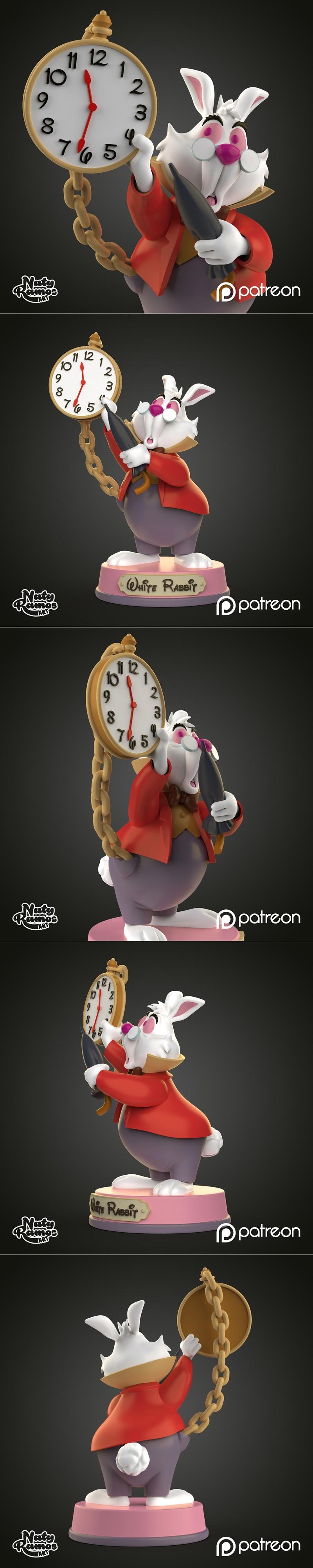 Naty Ramos 作品《白锥》3D打印模型|Naty Ramos Art – Conejo blanco – 3D Print Model STL