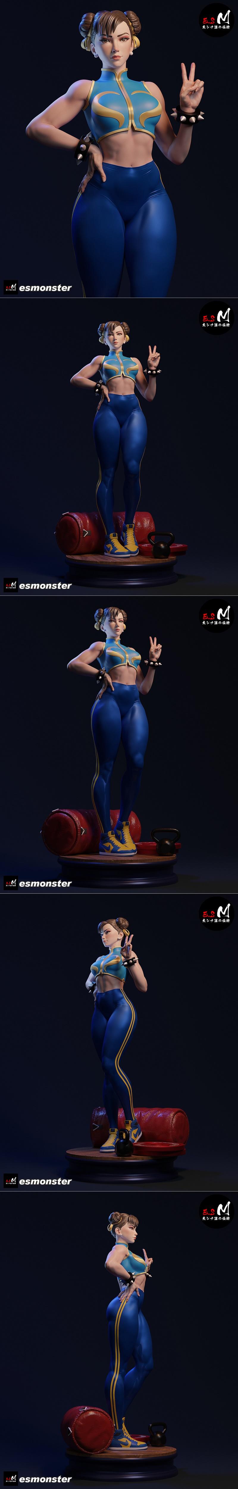 E.S怪物 – 郭靖 – 3D打印模型|E.S Monster – Chun li – 3D Print Model STL