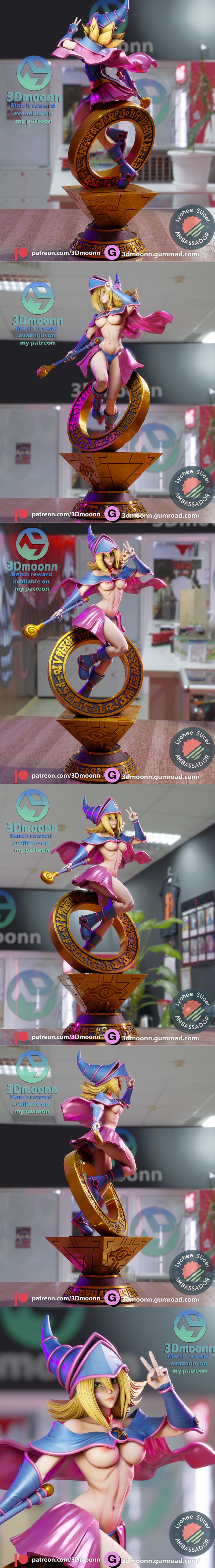 3Dmoonn – Dark Magician Girl – 3D Print Model STL