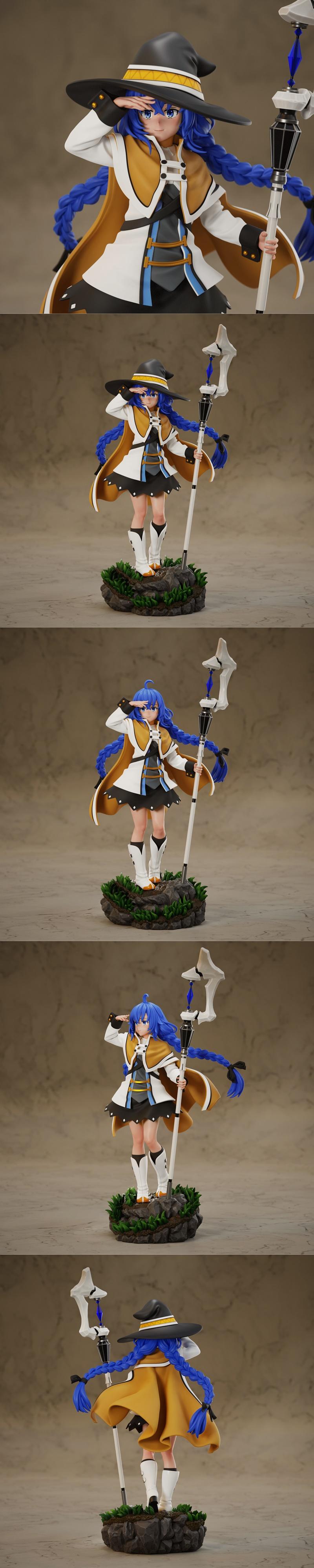 Mushoku Tensei 罗克西·米古尔迪亚 3D打印模型|Tenshi Figures – Mushoku Tensei – Roxy Migurdia – 3D Print Model STL