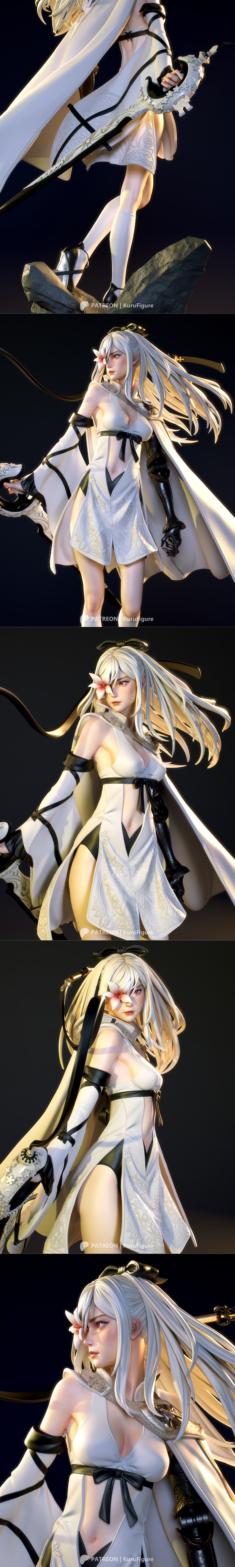 Kuru Figure – Drakengard – Zero – 3D Print Model STL