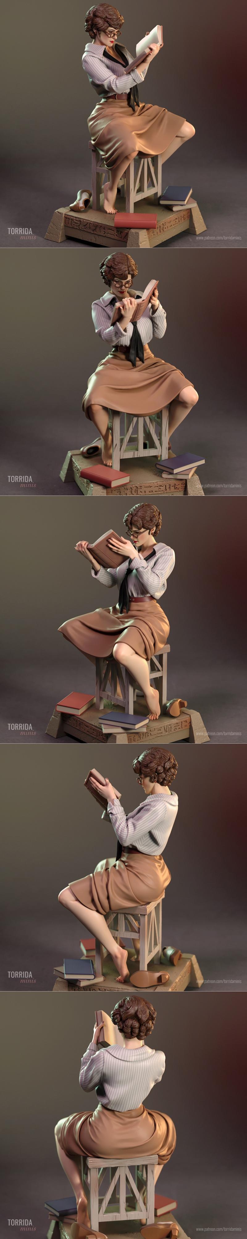 Torrida Minis - Evelyn 3D打印模型|Torrida Minis – Evelyn – 3D Print Model STL
