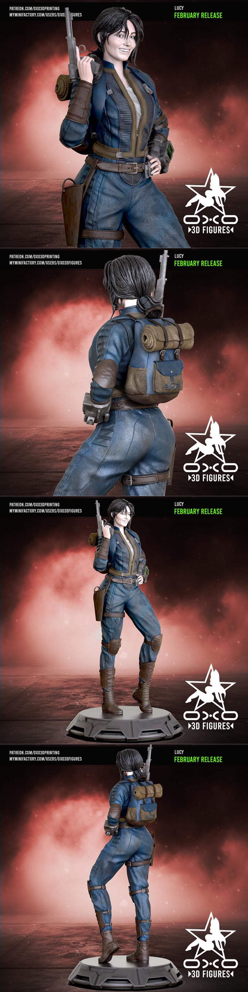 OXO3D Lucy 3D打印模型|OXO3D Figures – Lucy – 3D Print Model STL