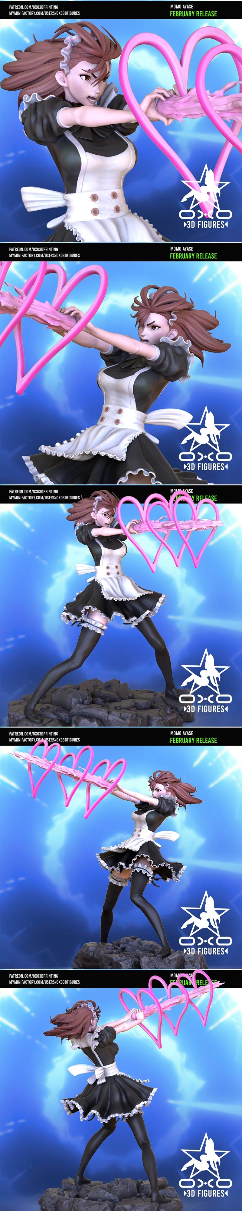 OXO3D模型：Momo Ayase 3D打印人物模型|OXO3D Figures – Momo Ayase – 3D Print Model STL