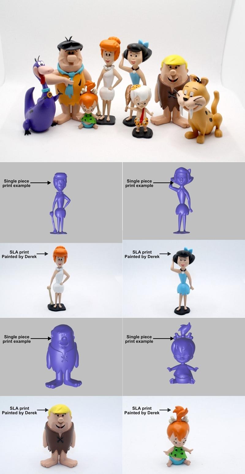 Flintstones 3D打印模型|The Flintstones – Onepiece – 3D Print Model STL