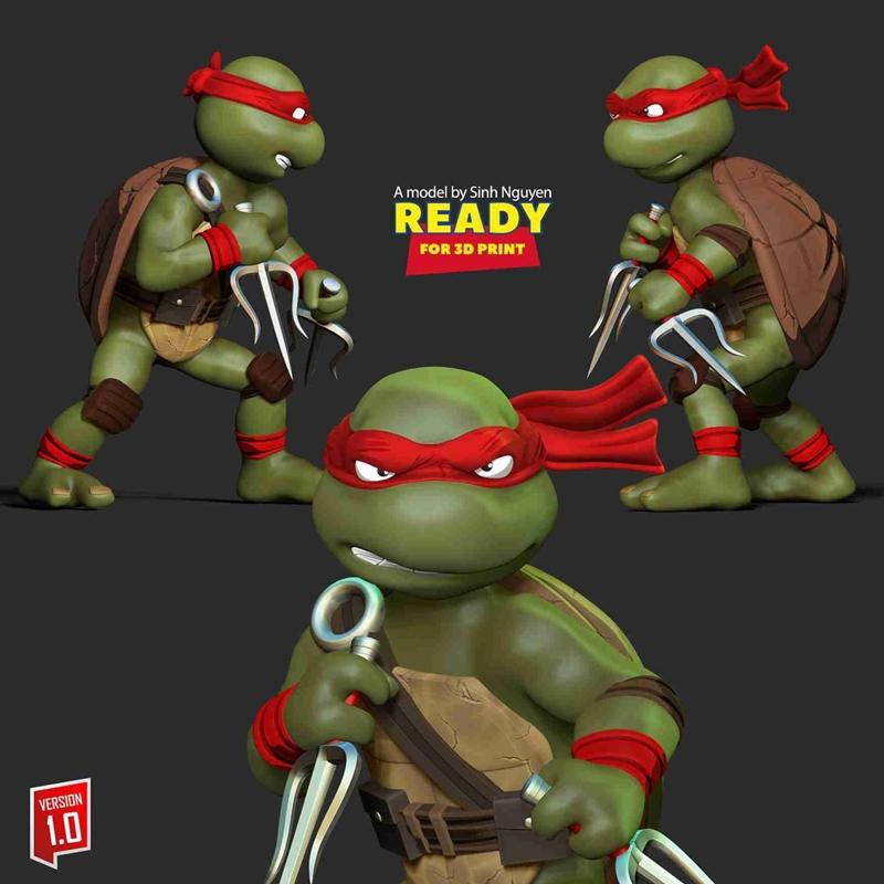 Nlsinh – Raphael Teenage Mutant Ninja Turtles – 3D Print Model STL