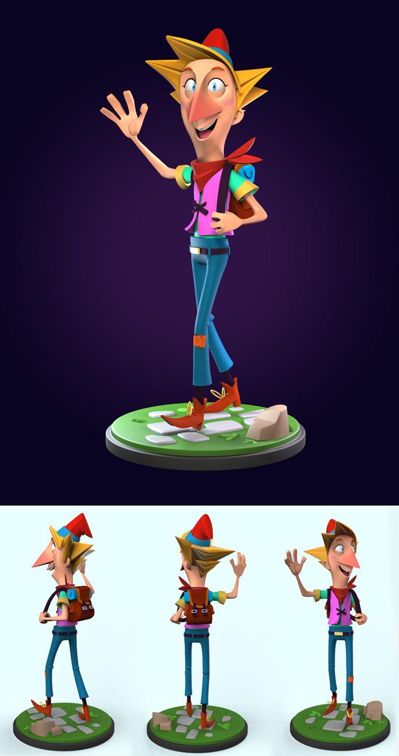 Kasper - 3D打印动漫角色模型|Kasper – 3D Print Model STL