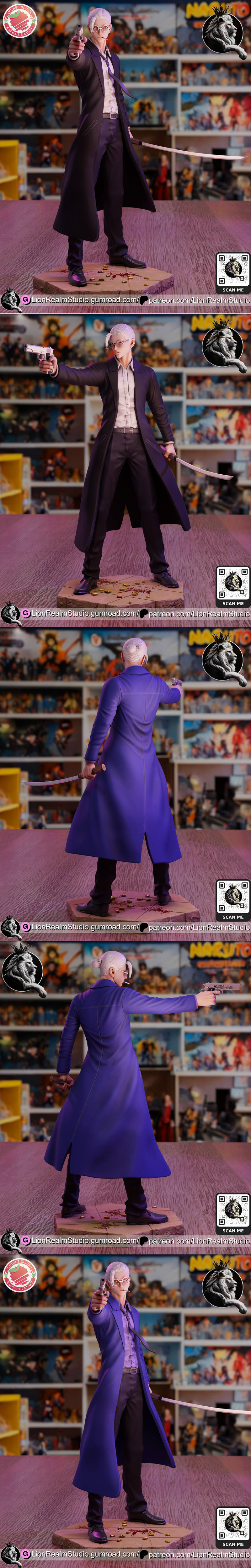 狮域工作室 - 等待你的光 - 佐藤太郎 3D打印模型|LionRealm Studio – Sakamoto Days – Taro Sakamoto – 3D Print Model