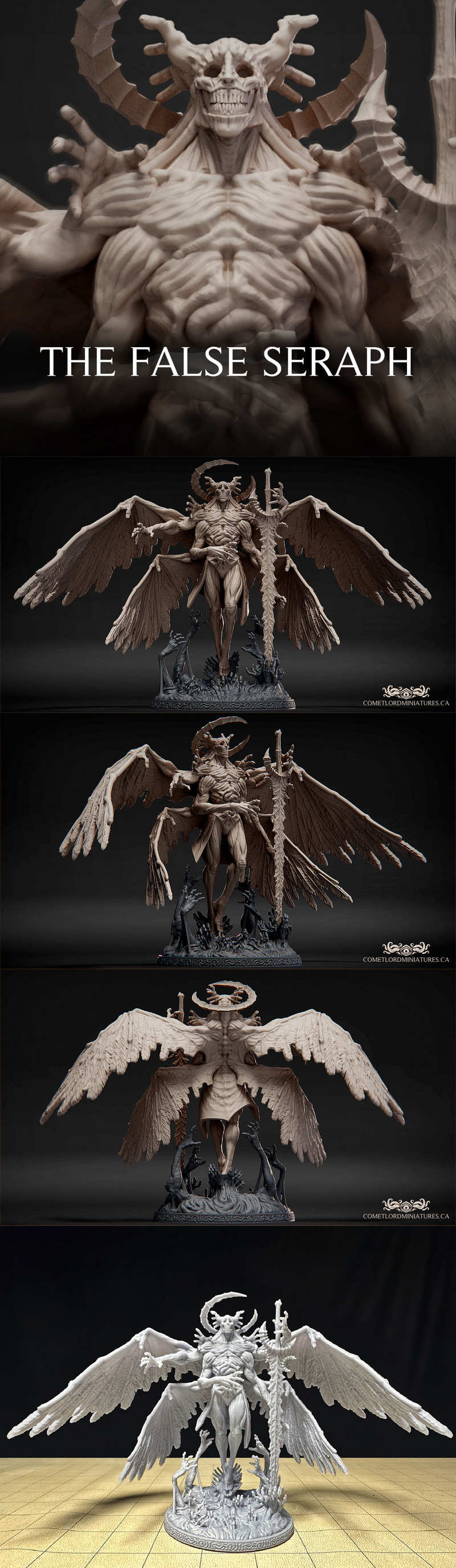 虚假的天使——3D打印模型|The False Seraph – 3D Print Model