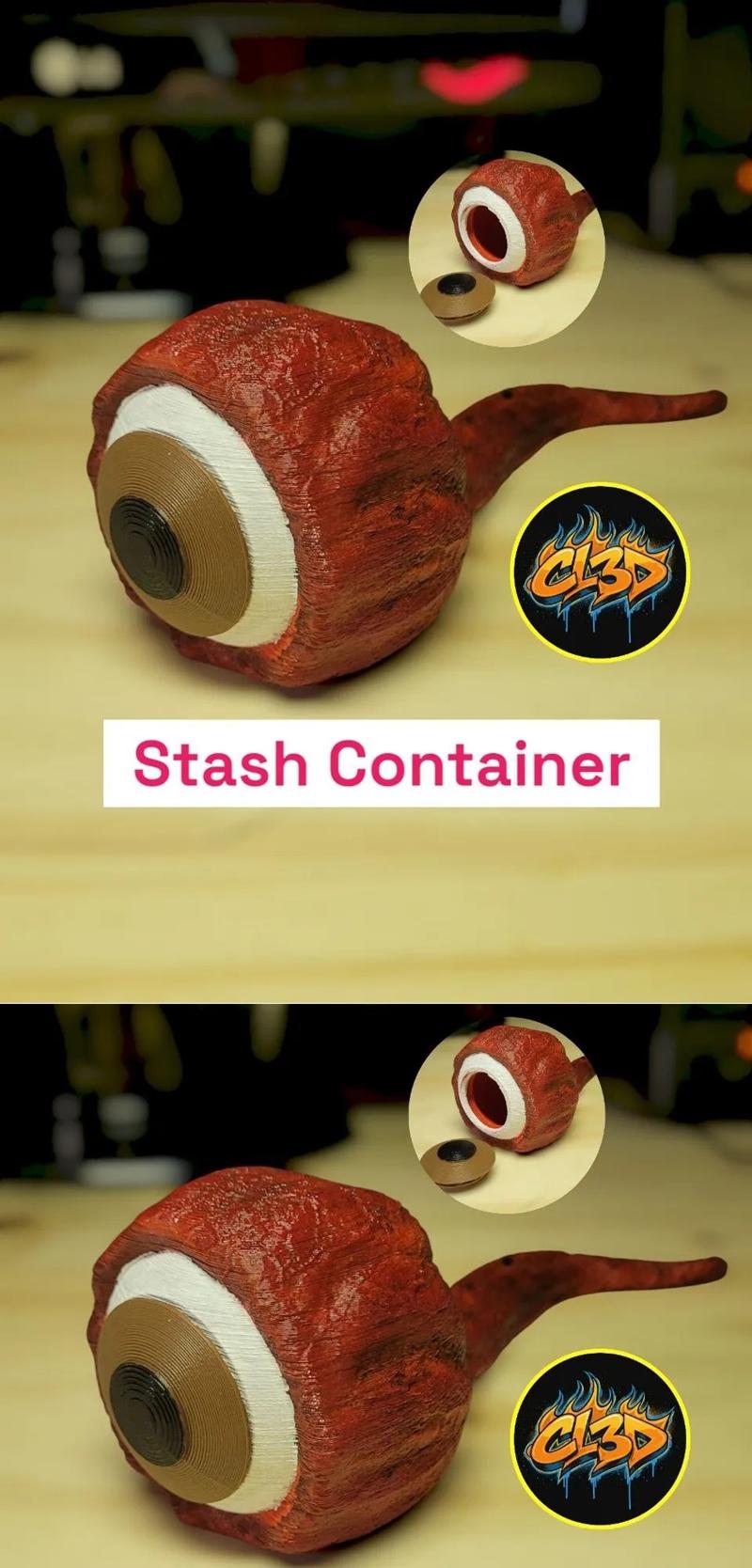 眼球收藏盒 - 3D打印模型|Eyeball Stash Container – 3D Print Model STL