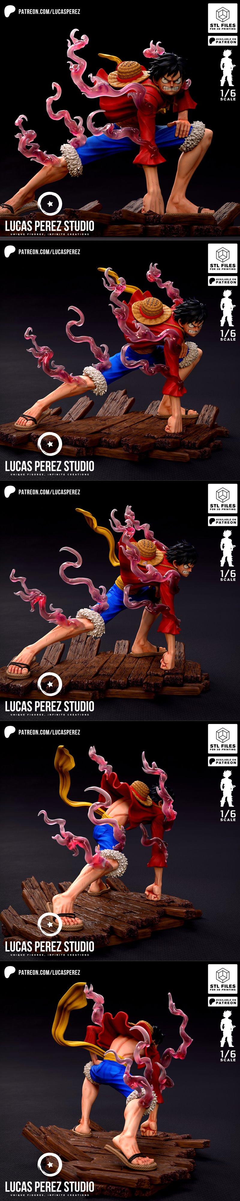 卢卡斯佩雷斯工作室 - 路飞第二代装备 - 3D打印模型|Lucas Perez Studio – Luffy Gear Second – 3D Print Model STL
