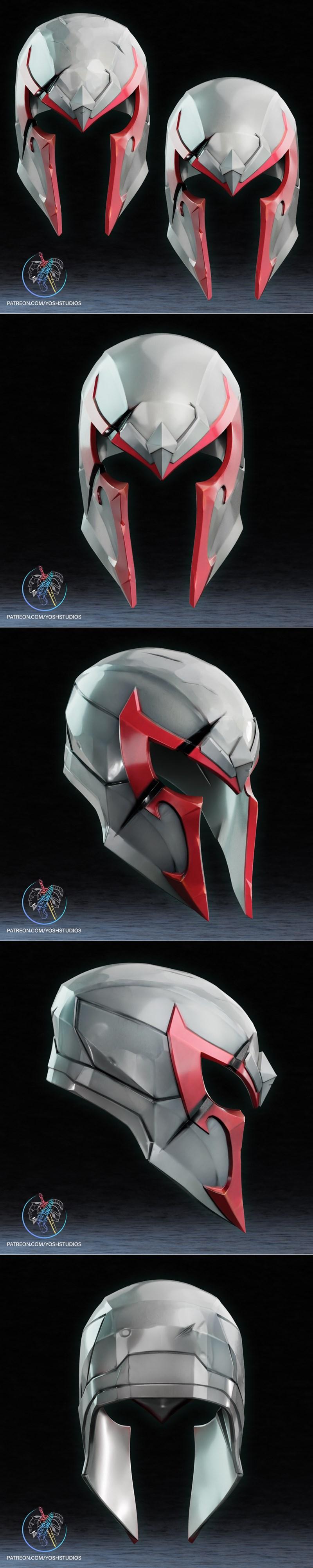 磁力对战头盔 - 3D打印模型|Magneto Rivals Helmet – 3D Print Model STL