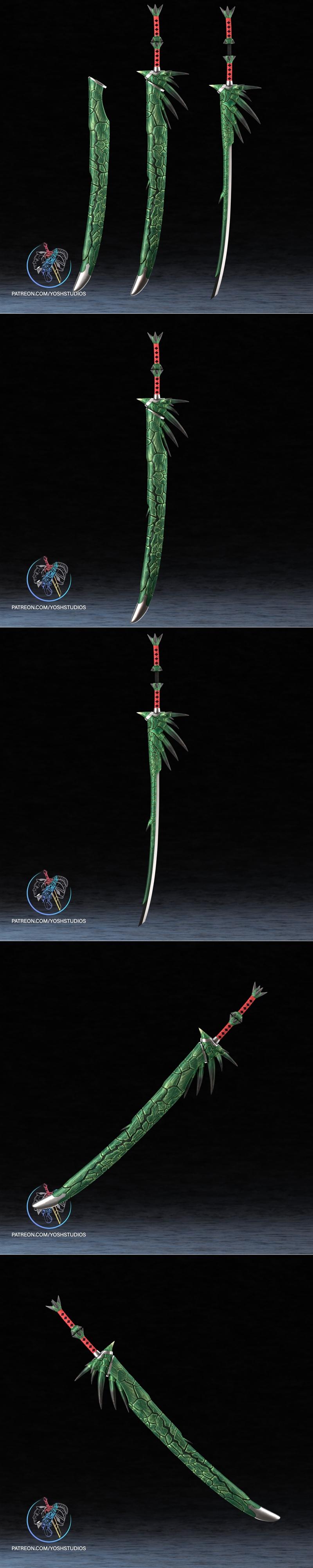 Huntsman剑 3D打印模型|Huntsman Sword – 3D Print Model STL