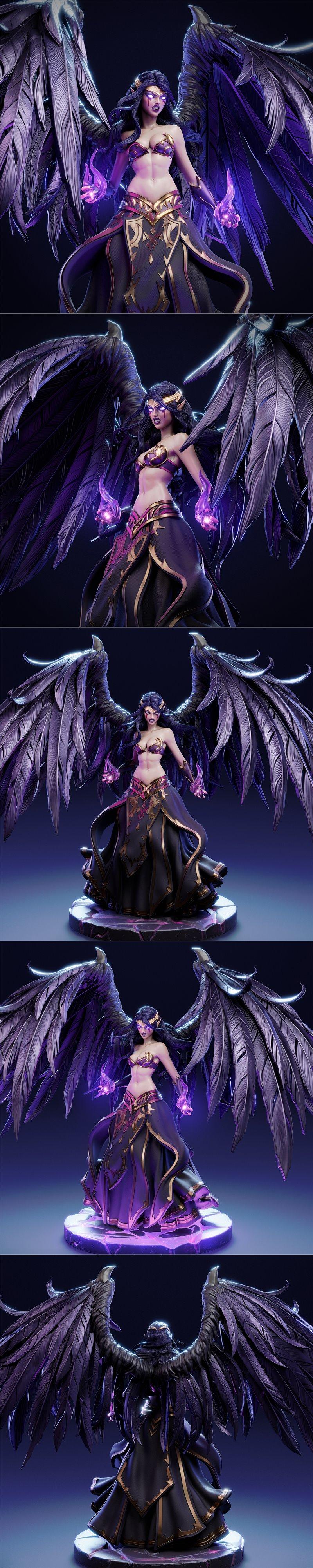 Ca 3D工作室 - 摩尔加娜 - 3D打印模型|Ca 3d Studios – Morgana – 3D Print Model STL