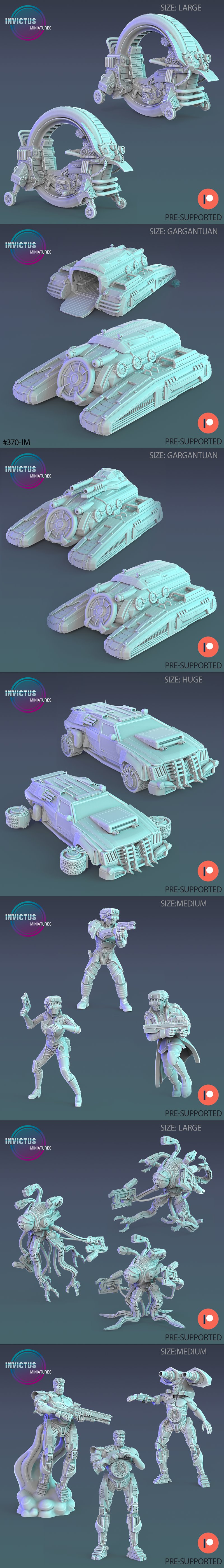 赛博朋克城市3D打印模型|Epic Miniatures – Cyberpunk City – 3D Print Model STL