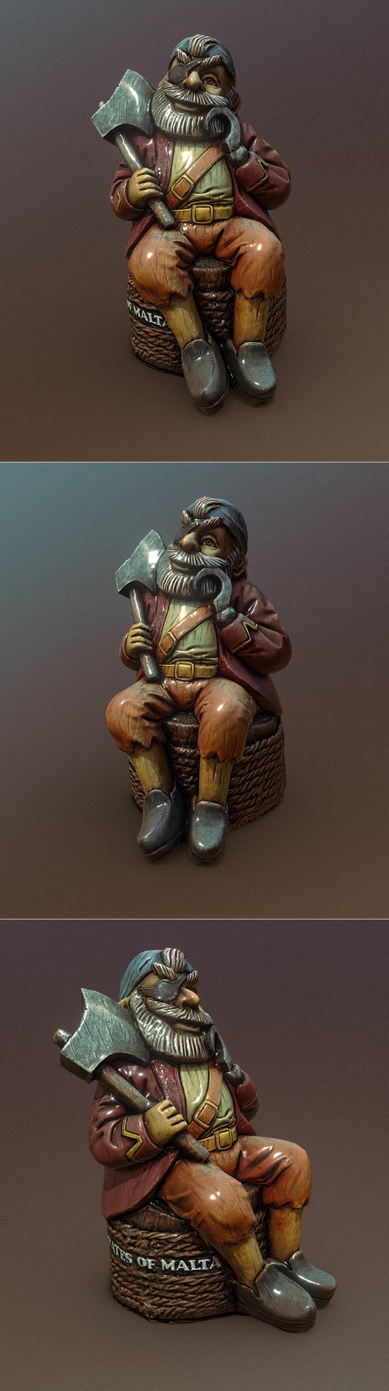马耳他海盗——3D打印模型|Pirate of Malta – 3D Print Model STL