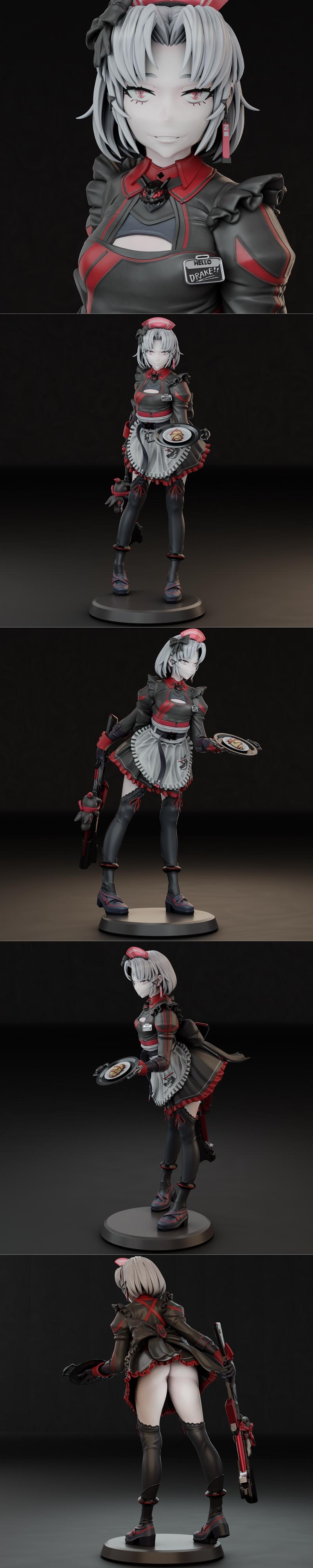 Gr8Tech – NIKKE – Drake 3D打印模型|Gr8Tech – NIKKE – Drake – 3D Print Model STL