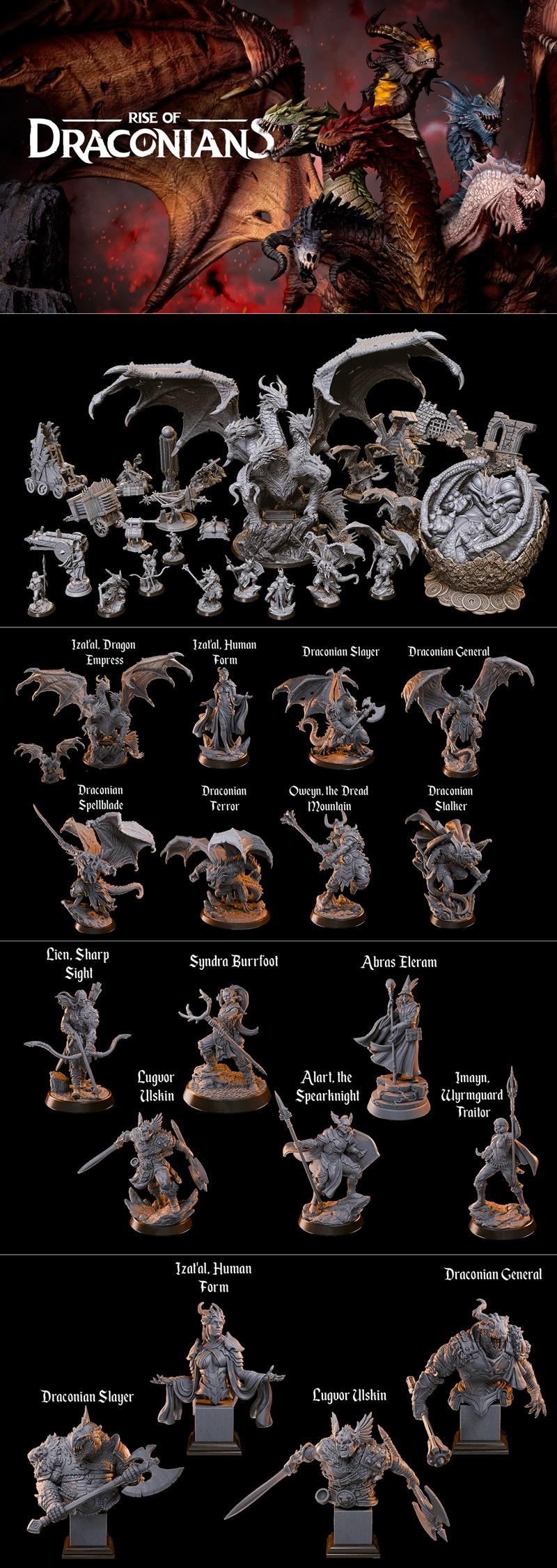 Loot Studios《龙裔崛起》3D打印模型|Loot Studios – Rise of Draconians – 3D Print Model STL