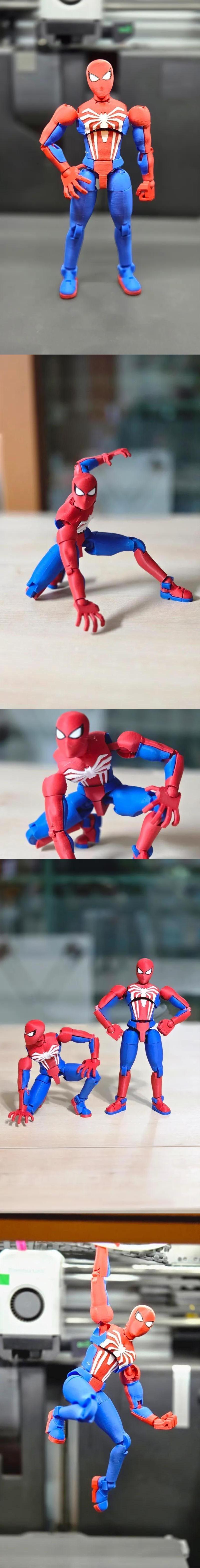 全新蜘蛛侠3D打印模型|New Spider man action figure – 3D Print Model STL