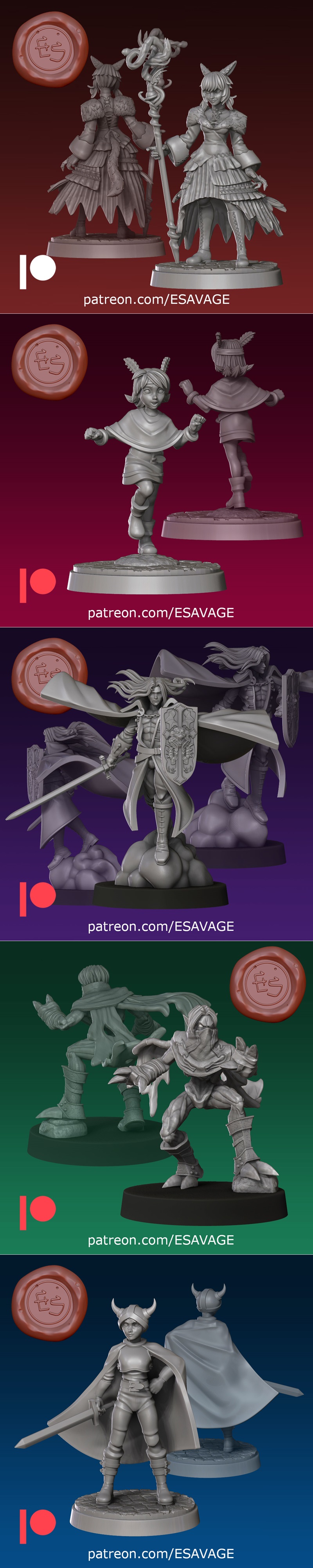 Ethan Savage Studios 2024七月作品集：3D打印模型STL文件精选|Ethan Savage Studios July 2024 – 3D Print Model STL