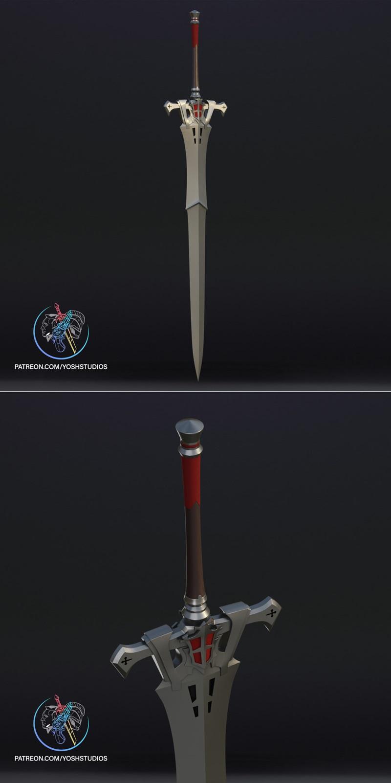 FF16克里夫剑模组 3D打印模型|FF16 Clive Sword – 3D Print Model STL